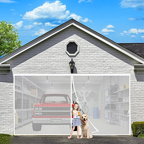 Magnetisk flugskyddsdörr, nätfluggardin 85 x 230 cm håller insekter ute magnetiska tätningsspännen från topp till botten stängs automatiskt lätt att installera utan borrning Vit