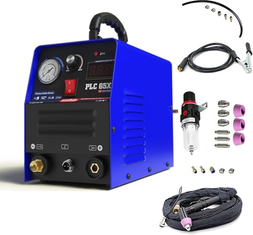 PLASMARGON Cortador de plasma CUT 65 IGBT Inversor Cortador de plasma 65 Amp Máquina de corte de plasma - AG60 antorcha de plasma y boquillas de plasma