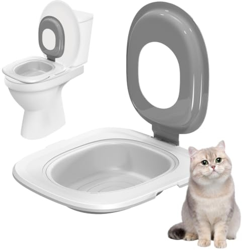 Cat Toalettränare, Cat Toalett träningssystem Halkfri återanvändbar | Potty Train Kitty Toalett Hygienisk husdjursförråd för husdjursbadrumtränare passar