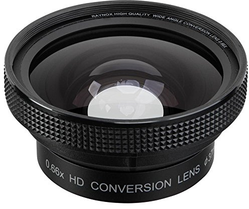 Raynox HD-6600 Pro Superlow Distortion Wideangle - Lente de conversión de Gran Angular (0,7, Rosca de Montaje de 37 mm)