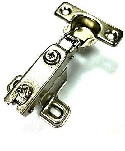 Merriway BH06013 (2 Pcs) Soft Closing Slide-On Kitchen Cabinet Wardrobe Hinges, Zinc Plated, Inset 26mm 95 Degree - Pack of 2 Pieces