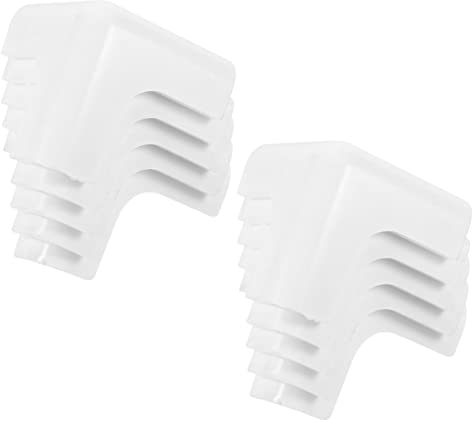 HEMOTON Tischkantenschutz 8 Stück Selbstklebend Silikon Ecken- Und Kantenschutz T-Form Weiß Für Kindersicherheit Und Möbel Schutz