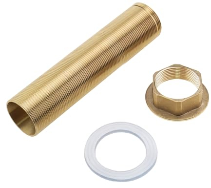 Be In Your Mind Raccords de Robinet à Tige Filetée à Trou Unique de 150mm Kit d'écrou de Verrouillage de Mamelon Pièce de Quincaillerie de Tuyau Fileté d'extension