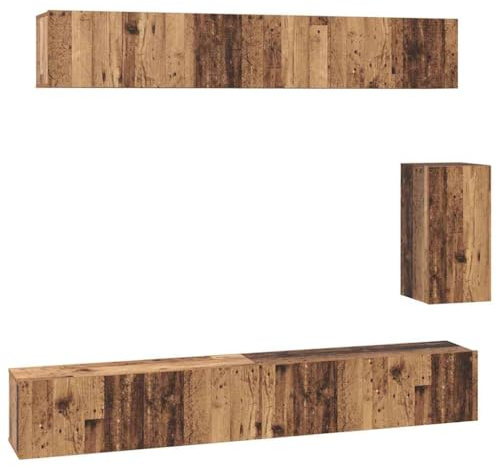 vidaXL Mensole Cube : Soluzioni di Stoccaggio per Il Soggiorno - unità a Muro per Tenere in Ordine la Casa - Mobili Modulares in Stile Rustico per Risparmiare Spazio