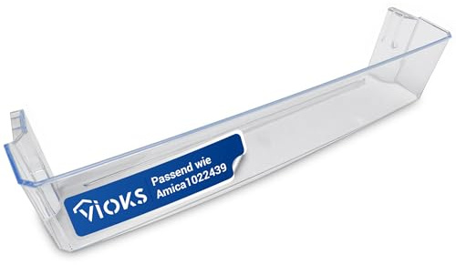 VIOKS Vano portaoggetti per frigorifero, vano bottiglie di ricambio per Amica 1022439 1033020 – porta frigorifero, scomparto laterale, scomparto porta 432 х 85 mm per porta frigorifero – Ripiani porta