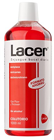 Lacer Mundwasser 1000ml - Alkoholfrei - Frische & Keimfreiheit - Taste-neutral