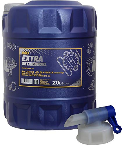 20L MANNOL Extra Getriebeöl 75W-90 API GL 4/GL 5 LS MN8103-20 inkl Auslaufhahn