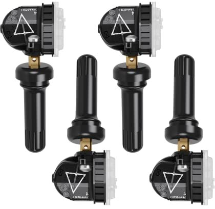 CDWTPS Car Tire Pressure Sensor, 433Mhz Tire Pressure Monitoring System(TPMS) sensor for Cadillac Chevrolet OPC LINE OPEL VAUXHALL Replace# 13598773,13516165(4-Pack)