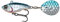 Savage Gear Fat Tail Spin sinkend - Jig Spinner, Größe/Gewicht: 5.5cm / 6.5g, Blau, Silber, 1 Stück