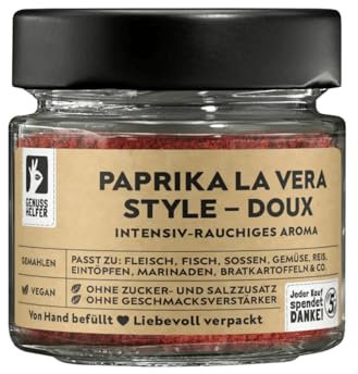 Bremer Gewürzhandel Paprika Gewürz La Vera Style süß, geräuchert, Paprikapulver zum Kochen, 40g im Glas