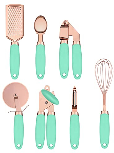 Kitchen Gadget Utensils Ice Scream Scoop Peeler Garlic Press Cheese Grater Whisk Utensils Set Plastic Heavy Duty Cooking Packets Silicone Kitchen for Kids Holder Organizer Drawer Forks Stainless Pans