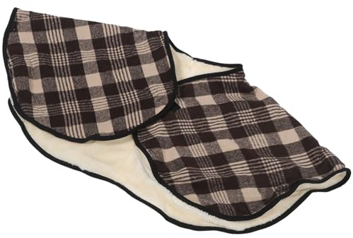 CLISPEED Manta Cálida para Silla de Ruedas 77,2 X 38,5 X 1 Cm, Poncho Cortavientos Desmontable para Adultos, Manta para Regazo y Parte Superior del Cuerpo, Protección contra Viento