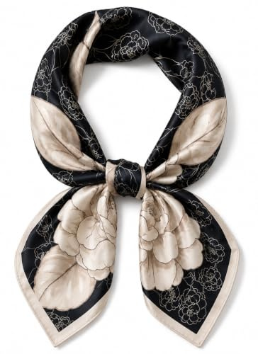 Traziewell Silk Scarf for Hair Ladies Small Square Satin Neck Wrap Womens Scarves Headscarf 70056