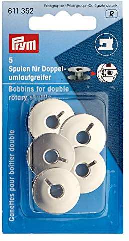Prym 611352 Nähmaschinenspulen, Stahl, Doppelumlaufgreifer, 21, 9mm