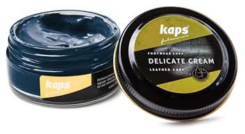 Kaps Crema per la Cura delle Scarpe, Cura Intensiva e Nutrimento per Pelle, Delicate, 70 Colori (116 - Mezzanotte)
