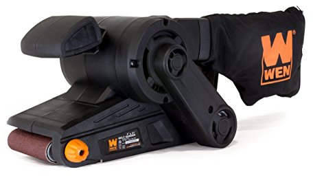 WEN 6321 7-Amp 3 in. x 21 in. Corded Belt Sander with Dust Bag, Black