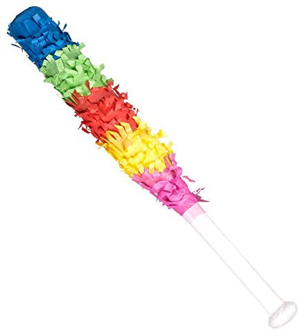 Boland 30901 - Pinata Schläger, Länge 43 cm, Mehrfarbig, Stock für Schlagpinata, Party, Geburtstag, Süßigkeiten, Geschenke, Pinata Zubehör