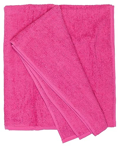 Kapart Strandtuch XXL Pink, 100% Baumwolle, 155x220cm, I XXL Saunahandtuch I Badetuch in Übergröße I Duschhandtuch, Badehandtuch & Saunatuch
