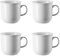 4 x Porzellan Becher mit Henkel groß - Trend Weiß - Thomas - 11400-800001-15571 -