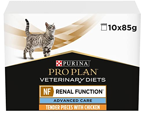 PRO PLAN VETERINARY DIETS Advanced Care NF Renal Wet Cat Food 10x85g (Pack of 4)
