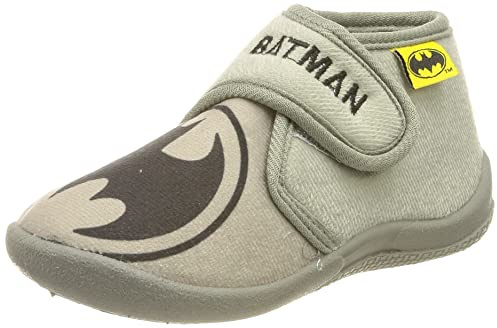 CERDÁ LIFE'S LITTLE MOMENTS - Zapatillas Casa Niño Velcro Divertidas Forma de Bota de Batman con Interior 100% Algodon y Suela Antideslizante - Licencia Oficial DC