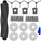 DianSung Accessori per Dreame L10s Pro Ultra Heat, X30 Ultra aspirapolvere robot di ricambio,1 Spazzola a Rullo, 6 Panni, 3sacchetti, 2 filtri, 4spazzole laterali + spazzola