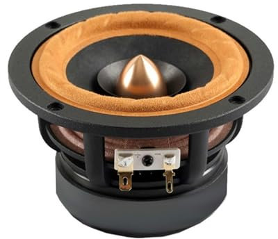 for AIYIMA 4 Pollici Audio Altoparlante Woofer Gamma Completa di Altoparlanti 4Ohm/ 8Ohm 30W Colonna Altoparlanti Fai da Te for Il Sistema Home Theater 1PCS(Round 8Ohm)