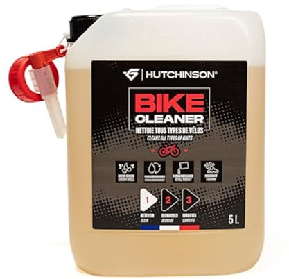 HUTCHINSON – BIKE CLEANER 5L – Recarga Ecológica de Limpiador de Bicicletas Biodegradable con Espuma | Bidón Económico | Aroma Cereza | Sin Residuos | Fabricado en Francia