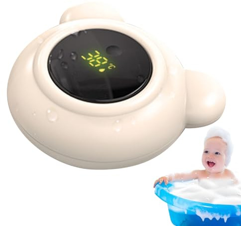 Zyntora Bath Thermometers Baby - Digital Safe Water Thermometers With LED Display | Bathing Toys for Shower Outdoor Pediatric Bathroom Home Pool Bathtub Indoor Travel