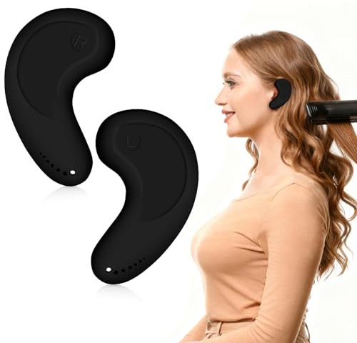 FERNIDA Paire de protège-oreilles réutilisables en silicone pour séchoir, teinture des cheveux et fer à repasser, haute température et réutilisables