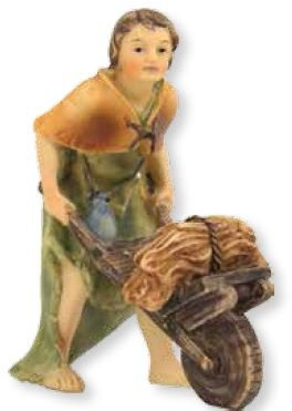 Johannes Krippe, Bauer mit Schubkarre für 10cm Figuren