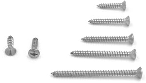 #6 Phillips Oval Head Sheet Metal Screws 18-8 Stainless Steel (100, #6 x 2)