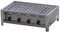 BSR-Grillen 4-flammiger Profi Gasgrill aus Edelstahl, stufenlos regelbar, Gasbräter, Gastrogrill, Gastrobräter mit Gasschlauch und Druckminderer (14,5 kW | Edelstahl Grillrost zerlegbar)