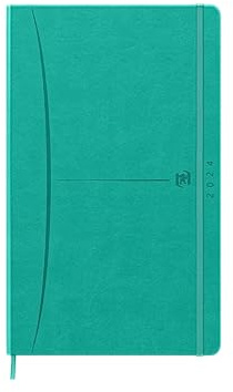 Oxford dagbok civil signatur vecka 9 x 17 cm år 2024 fransk turkos