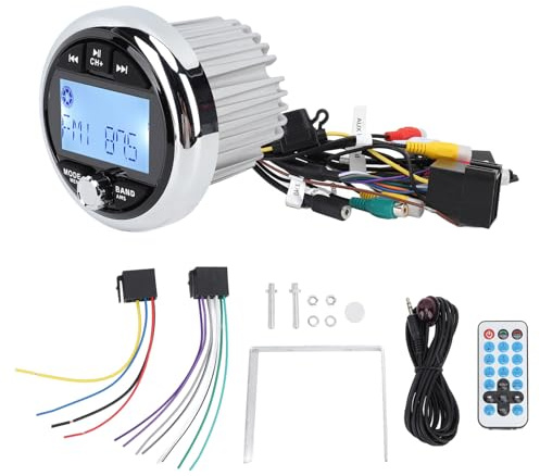 Marine Radio, Bluetooth 12 V marin radio, aluminiumlegering, dammtät, förlustfri musik, MP5 mediaspelare för yachter, husbilar,