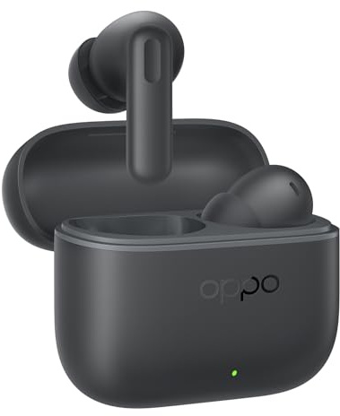 OPPO Enco Buds3 Pro True Wireless Earbuds, 54-hour Battery Life, 12.4mm Dynamic Driver Unit, Bluetooth 5.4, Touch Controls, Passive Noise Cancellation, Compatible with Android and iOS, IP55, Black