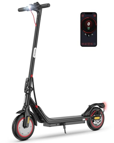 iScooter 8.5 Patinete Eléctrico Adultos Homologado DGT, 500W Motor, Autonomía De 20-25 KM, Máxima 25KM/H, Timbre, App, Frenado Doble, Plegable, Carga 120 KG, 13 KG