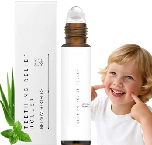Soothing Teething Roller with Essential Oils, Natural Pain Relief for Babies & Infants, Gentle Daily Use to Reduce Discomfort, Safe for Sensitive Gums