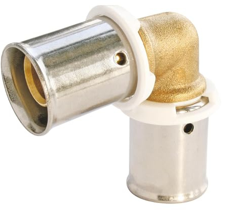 SOMATHERM FOR YOU, Coude égal à sertir PER Ø12 - Installation rapide et fiable - Acier inoxydable résistant à la corrosion - Compatible avec outils de sertissage H, U, RF - Norme NF