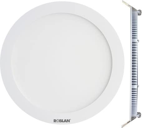 Roblan LEDPANEL12C Panel Empotrable, 12 watts, Blanco