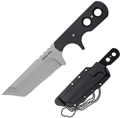 Cold Steel Mini Tac Tanto, Black G-10 Handle, Plain