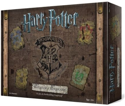 USAopoly Harry Potter Schlacht in Hogwarts | Kooperatives Deckbuilding-Spiel | ab 11 Jahren | 2-4 Spieler