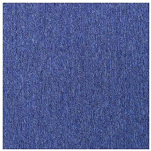 20 x Carpet Tiles 5m2 Heavy Duty Commercial Retail Office Premium Flooring Rug Floor Tile Anti-Slip Floor Covering, 50 x 50cm Each(Blue)