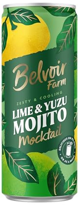 Belvoir Farm Non-Alcoholic Lime & Yuzu Mojito 250ml-12 Pack