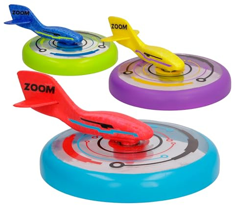 Jet Disc Zoom, Colore a Sorpresa, Gioco all'Aperto, Lancialo Come Un Frisbee e Guardalo Planare nel Cielo Come Un Jet, per Professionista o Principiante, per Bambini e Adulti dai 6 Anni in su
