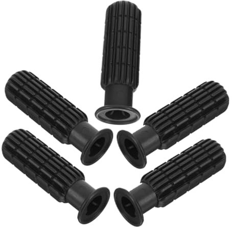 VICASKY 5st Fußballmaschinengriff Tischkicker Ersatz Kickergriffe Aus Kunststoff Praktische Kickergriffe Kickergriffgriff Tischfußballzubehör Kickertisch-Griff Handgriff PVC-Material Black