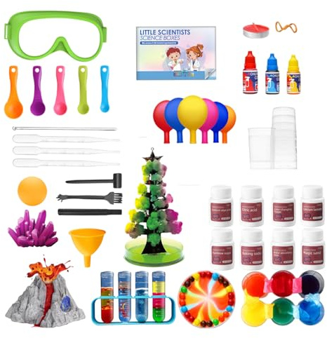 Kit científico - Juego científico práctico para niños, kit interactivo para laboratorio de química, colección de experimentos inmersivos, herramientas de aprendizaje educativo | Para niños a partir de