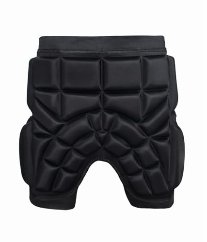 Pantalones cortos de protección acolchados: pantalones cortos deportivos con protección a prueba de golpes ajustable, equipo de seguridad transpirable para niños junior | Para esquí, patinaje