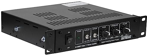 Earthquake Sound XJ-300ST Home Audio 300W Class J Stereo Modular Power Amplifier - Mono, 2, and 2.1 Channel for Passive Speakers, Subwoofers, and Tactile Transducers