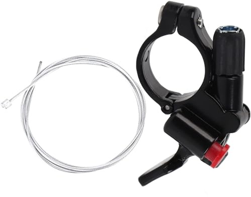 Alomejor Leva Comando Remoto al Manubrio Bloccaggio Forcella con Cavo Front Fork Leva di Blocco Forcella per Bicicletta
